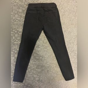 Black denim skinny jeans